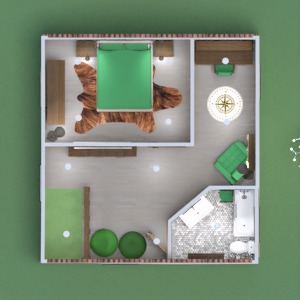 floorplans 独栋别墅 客厅 厨房 办公室 照明 3d