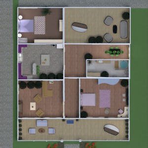 floorplans dom taras meble wystrój wnętrz łazienka sypialnia pokój dzienny kuchnia na zewnątrz krajobraz wejście 3d