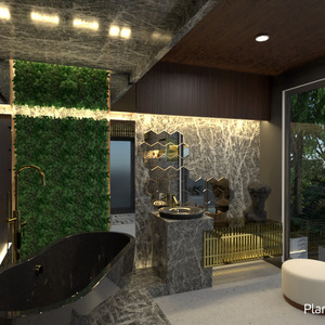 floorplans appartement salle de bains eclairage 3d
