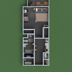 floorplans 公寓 独栋别墅 家具 装饰 浴室 卧室 厨房 家电 储物室 3d