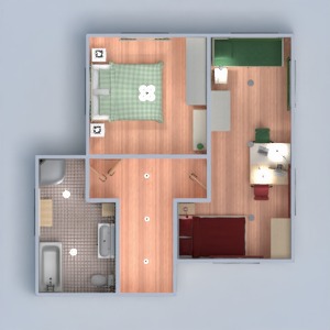 floorplans dom meble łazienka sypialnia pokój dzienny kuchnia pokój diecięcy oświetlenie jadalnia 3d