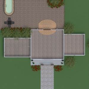floorplans terrasse dekor garage outdoor landschaft 3d