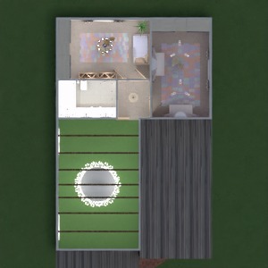 planos casa salón iluminación arquitectura 3d