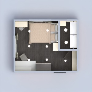 floorplans appartement maison meubles décoration chambre à coucher eclairage espace de rangement 3d