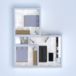 floorplans architecture espace de rangement studio entrée 3d