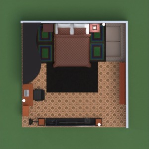 floorplans sypialnia przechowywanie 3d