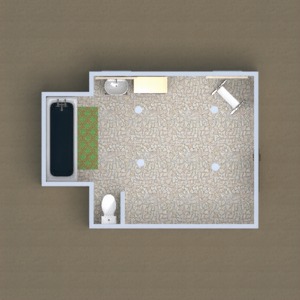 floorplans appartement salle de bains 3d