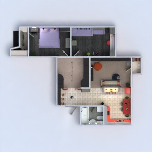 floorplans 公寓 家具 装饰 diy 浴室 卧室 客厅 厨房 儿童房 照明 改造 单间公寓 玄关 3d