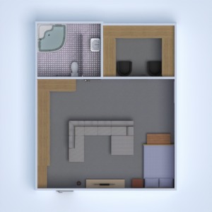 planos cuarto de baño dormitorio salón 3d