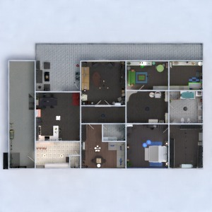 floorplans butas baldai dekoras vonia miegamasis svetainė virtuvė vaikų kambarys apšvietimas renovacija namų apyvoka аrchitektūra prieškambaris 3d