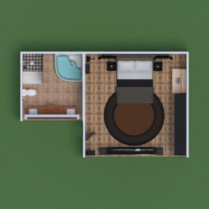 планировки ванная спальня 3d