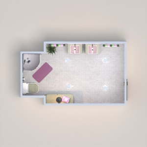 floorplans 家具 装饰 浴室 结构 单间公寓 3d