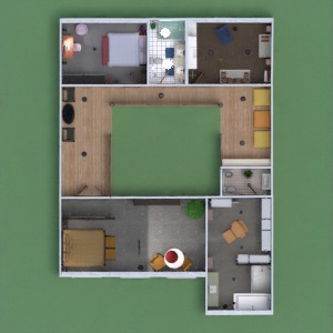 floorplans dom taras meble wystrój wnętrz pokój diecięcy 3d