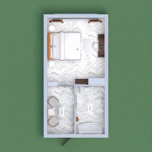 floorplans baldai vonia miegamasis apšvietimas 3d