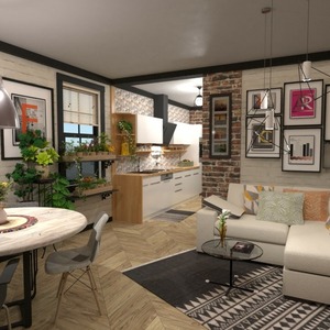 floorplans appartement meubles décoration eclairage 3d