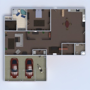 floorplans casa faça você mesmo banheiro quarto quarto garagem cozinha escritório 3d