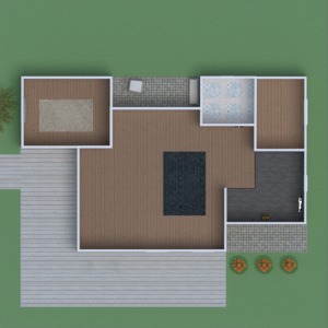 floorplans dom taras na zewnątrz 3d