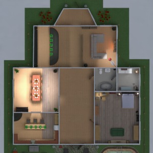 floorplans sypialnia kuchnia na zewnątrz biuro 3d