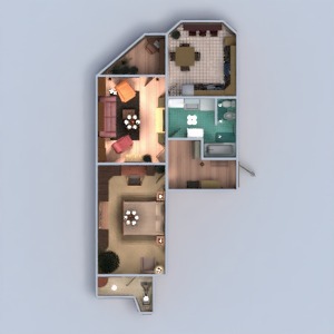 floorplans butas baldai dekoras pasidaryk pats vonia miegamasis svetainė virtuvė apšvietimas renovacija namų apyvoka 3d