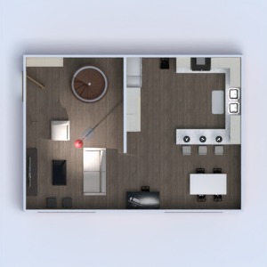 floorplans apartamento mobílias decoração banheiro quarto quarto cozinha iluminação utensílios domésticos sala de jantar despensa 3d