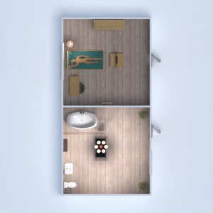 planos casa cuarto de baño dormitorio 3d