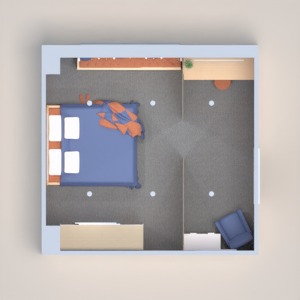 floorplans meble wystrój wnętrz sypialnia biuro przechowywanie 3d