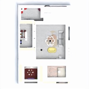 floorplans varanda inferior quarto escritório garagem banheiro 3d