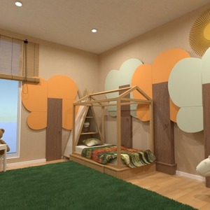 planos decoración dormitorio habitación infantil 3d