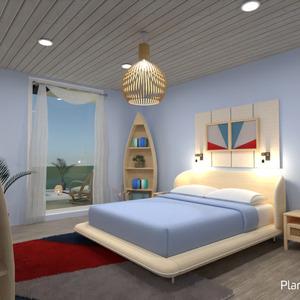 floorplans terasa baldai dekoras miegamasis apšvietimas 3d