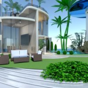 floorplans wohnung haus terrasse wohnzimmer outdoor beleuchtung landschaft architektur 3d