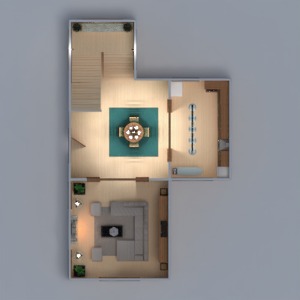 planos casa dormitorio comedor arquitectura 3d