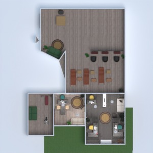 floorplans 家具 装饰 办公室 3d