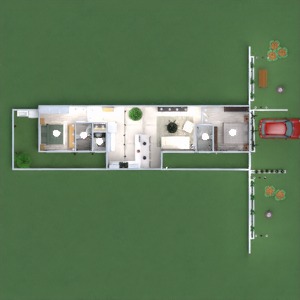 floorplans namas baldai miegamasis eksterjeras apšvietimas аrchitektūra 3d