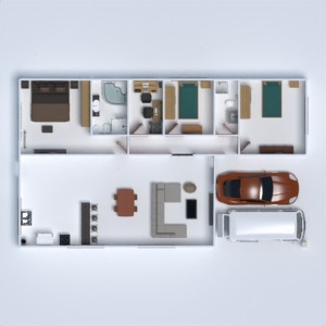 floorplans living room garage kitchen 3d