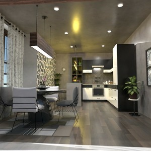floorplans 厨房 餐厅 3d