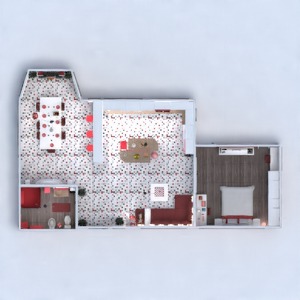floorplans appartement meubles décoration salle de bains chambre à coucher salon cuisine eclairage maison salle à manger architecture espace de rangement 3d