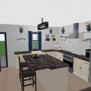 planos casa muebles cuarto de baño dormitorio salón cocina exterior paisaje hogar descansillo 3d