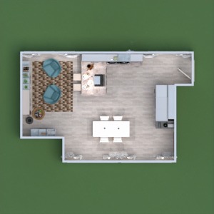 floorplans 家具 厨房 3d