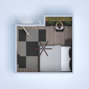 progetti casa camera da letto monolocale 3d