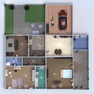 floorplans 独栋别墅 3d