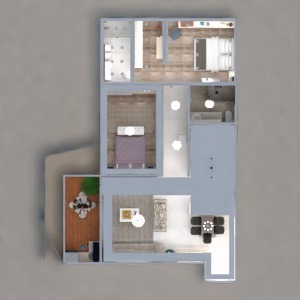 floorplans 公寓 装饰 卧室 照明 结构 3d