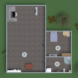 planos cuarto de baño dormitorio cocina exterior paisaje 3d