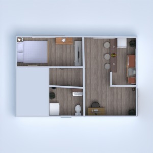 планировки квартира ванная спальня кухня столовая 3d