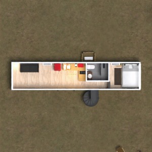 floorplans apartamento arquitetura quarto cozinha sala de jantar 3d