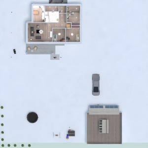 планировки дом терраса гараж 3d
