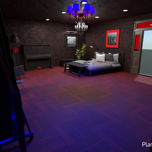 floorplans sypialnia biuro 3d