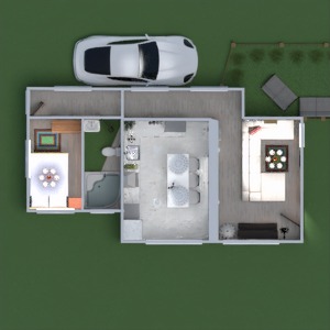 floorplans 公寓 客厅 厨房 改造 3d