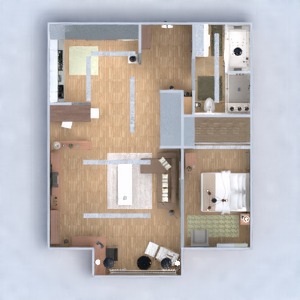 floorplans apartamento mobílias decoração faça você mesmo banheiro quarto quarto cozinha iluminação sala de jantar estúdio 3d