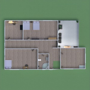 floorplans namas baldai vonia miegamasis svetainė 3d
