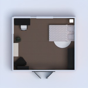 planos decoración dormitorio despacho 3d